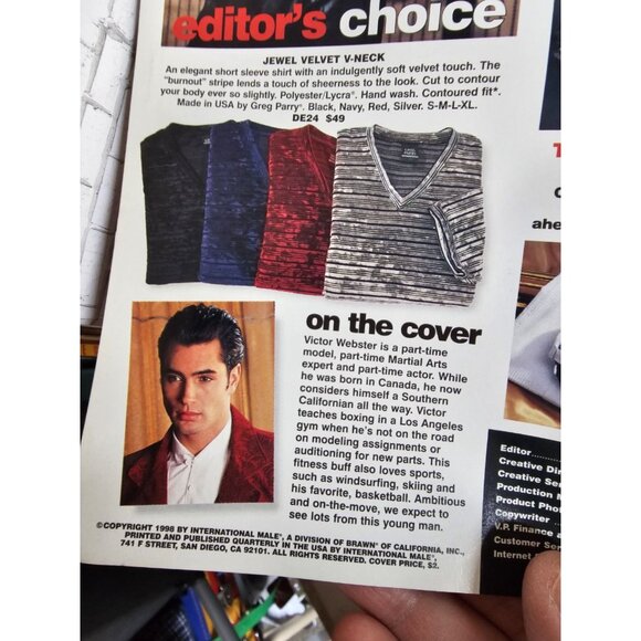 International Male Magazine Catalog S2 Vintage 1998 Mens Fashion Holiday Issue - Picture 3 of 4
